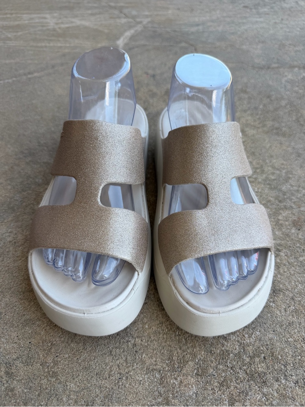 Crocs Getaway Platform H-Glitter Shoes Women’s Size 8